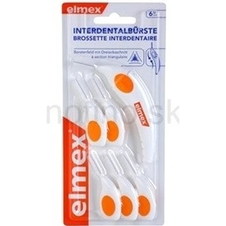 ELMEX INTERDENTAL Interdentale ragers nr.6 oranje 1×4 stuks, interdentale ragers