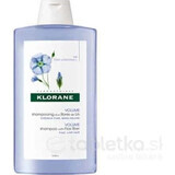 KLORANE Bio-Flachs-Shampoo 1×200ml, Shampoo für feines Haar ohne Volumen