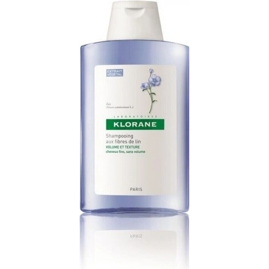 KLORANE Bio-Flachs-Shampoo 1×200ml, Shampoo für feines Haar ohne Volumen