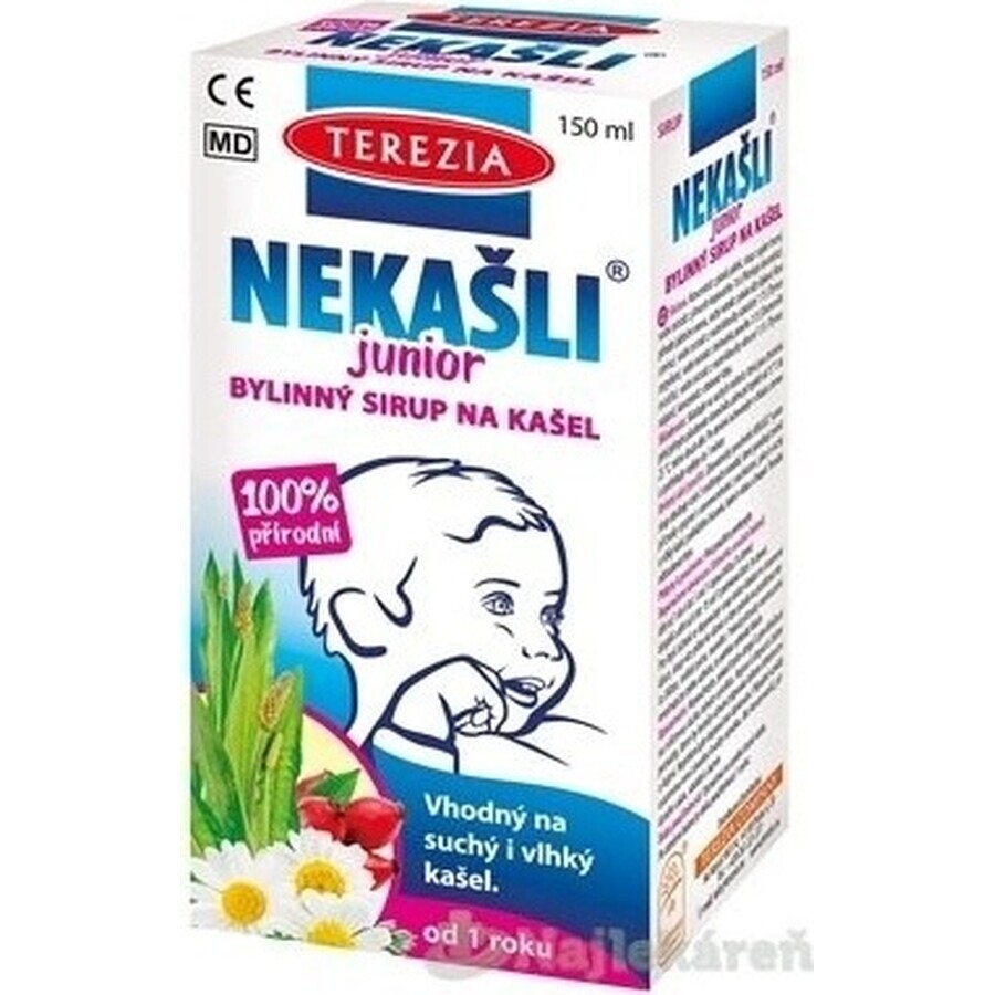 TEREZIA NEKAŠLI JUNIOR sirop contre la toux à base de plantes 1×150 ml, sirop