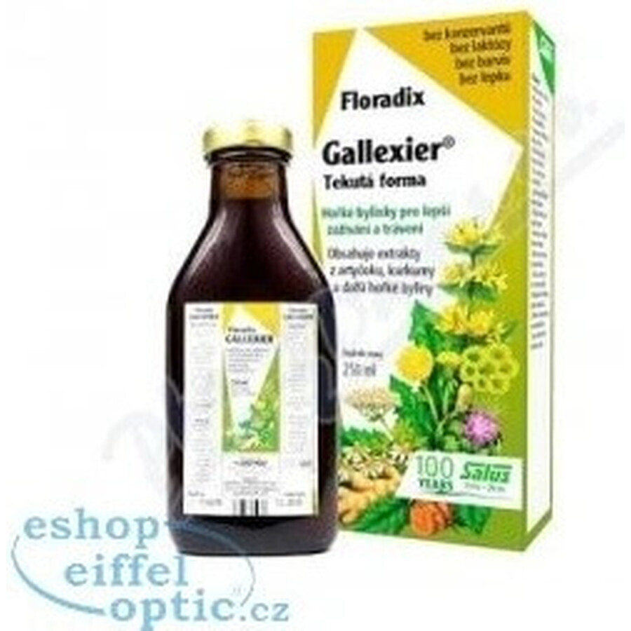 SALUS Floradix Gallexier 1×250 ml, formă lichidă