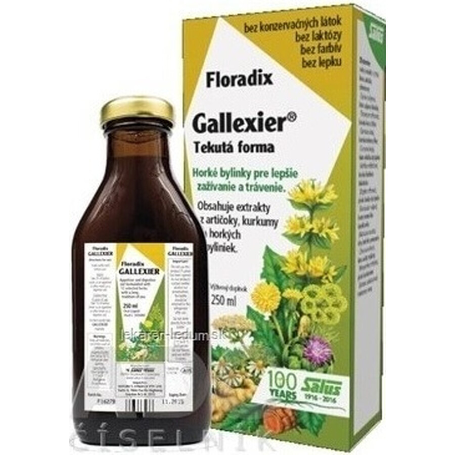 SALUS Floradix Gallexier 1×250 ml, formă lichidă