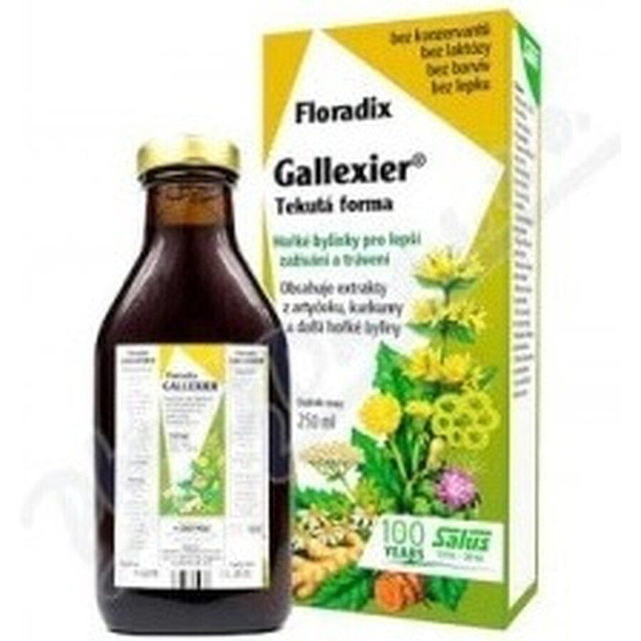 SALUS Floradix Gallexier 1×250 ml, formă lichidă