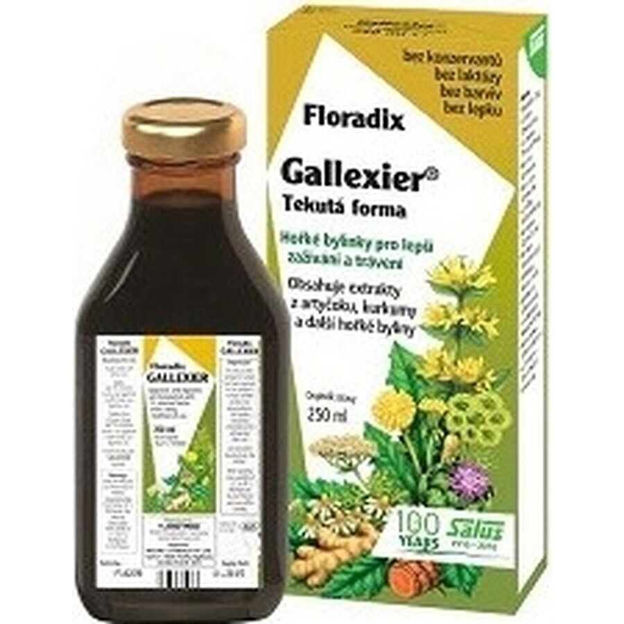 SALUS Floradix Gallexier 1×250 ml, formă lichidă