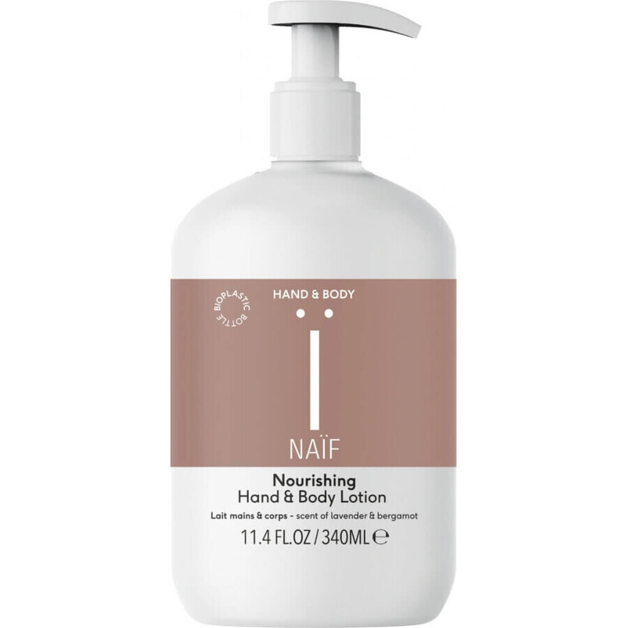 NAÏF Nourishing Hand and Body Lotion for the whole family 1×340 ml, nourishing hand and body lotion