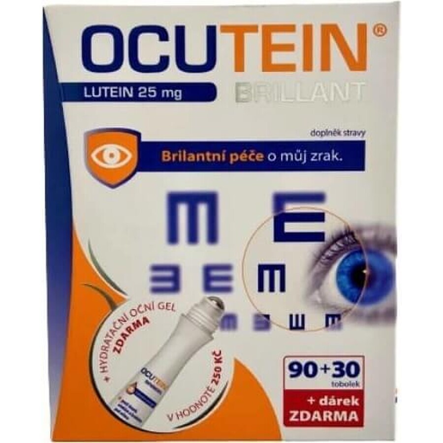 OCUTEIN BRILLANT Luteina 25 mg - DA VINCI 1×1 set, integratore alimentare 120 cps + regalo