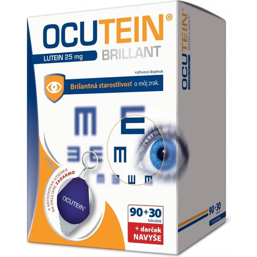 OCUTEIN BRILLANT Luteina 25 mg - DA VINCI 1×1 set, integratore alimentare 120 cps + regalo