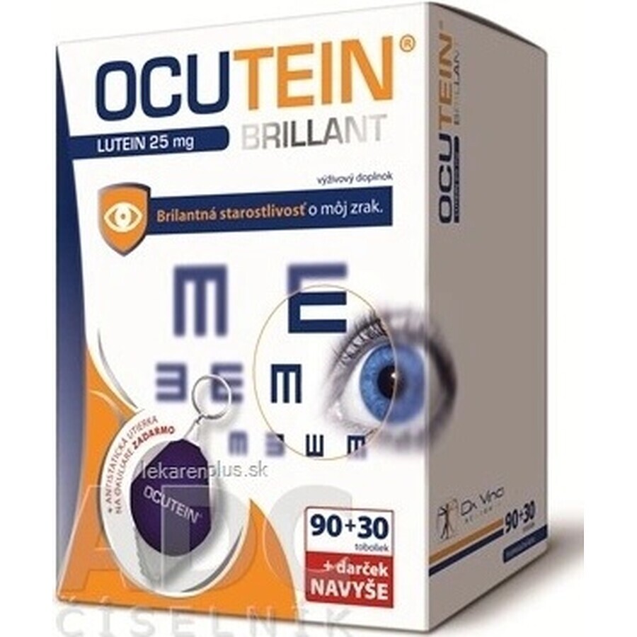 OCUTEIN BRILLANT Luteina 25 mg - DA VINCI 1×1 set, integratore alimentare 120 cps + regalo