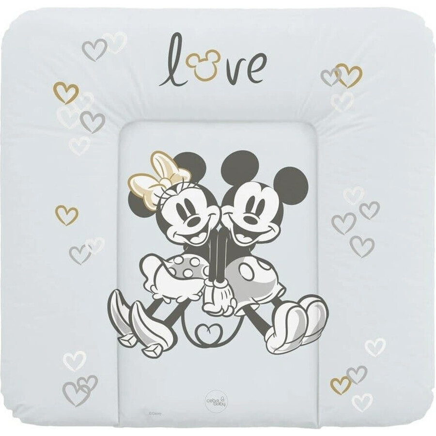 CEBA Disney Minnie & Mickey Soft replacement mat for chest of drawers (75x72) Disney Minnie & Mickey Grey 1×1 pc