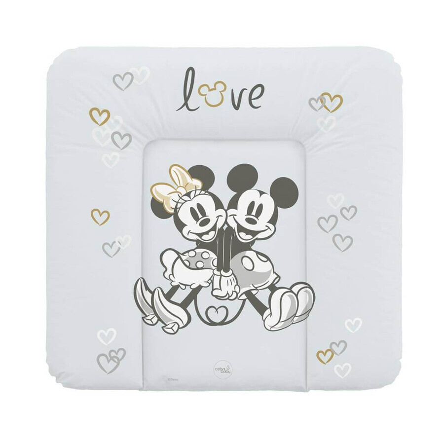 CEBA Disney Minnie & Mickey Soft replacement mat for chest of drawers (75x72) Disney Minnie & Mickey Grey 1×1 pc