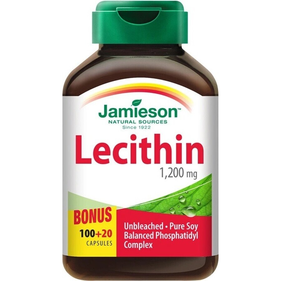 JAMIESON LECITINE 1200 mg 1×120 cps, voedingssupplement