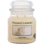 Village Candle Geurkaars in glas - Dolce Delight - Velvet Delight, medium 1×1 st, geurkaars in glas