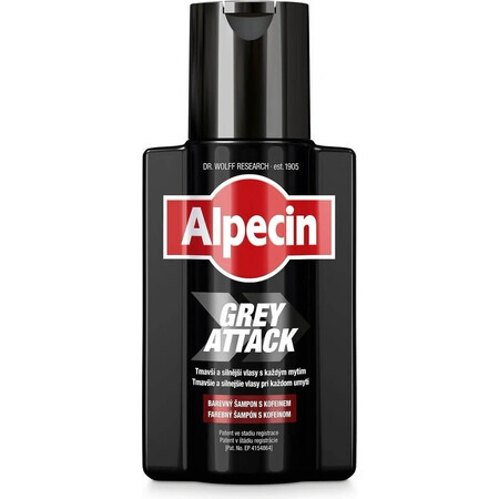 ALPECIN Grey Attack Shampoo 1×200 ml, Shampoo gegen graues Haar