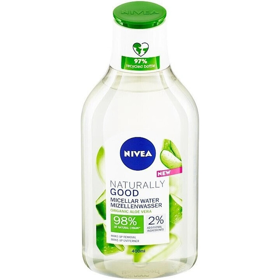 NIVEA Apă micelară Naturally Good 1×400 ml, apă micelară