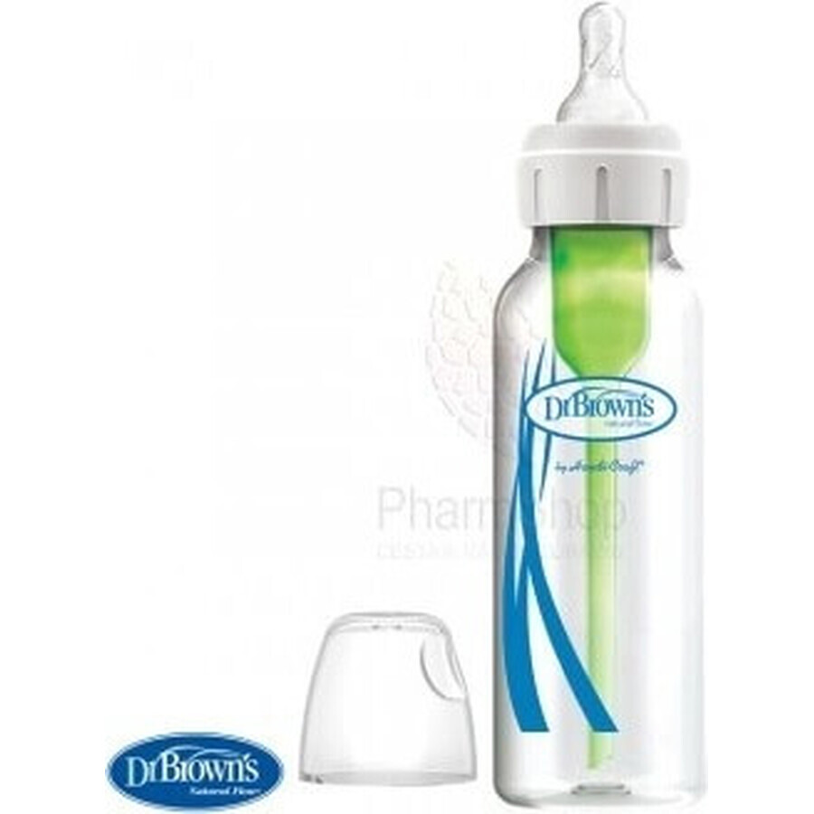 Biberón Dr.Browns GLASS, 250ml 1×1 ud, biberón 250 ml