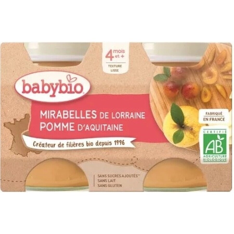 BABYBIO Äpfel, Aprikosen, Müsli (2x 130 g) 2×130 g