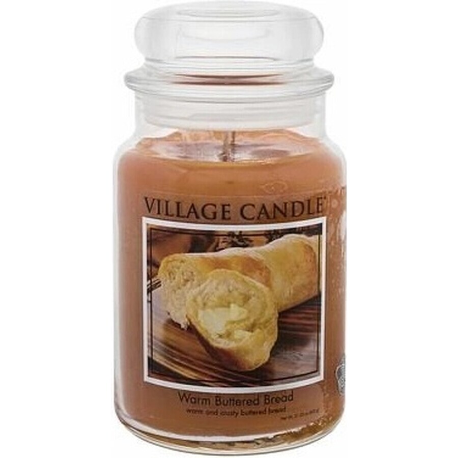 Village Candle Scented Candle in glass - Warm Buttered Bread, large 1×1 pc