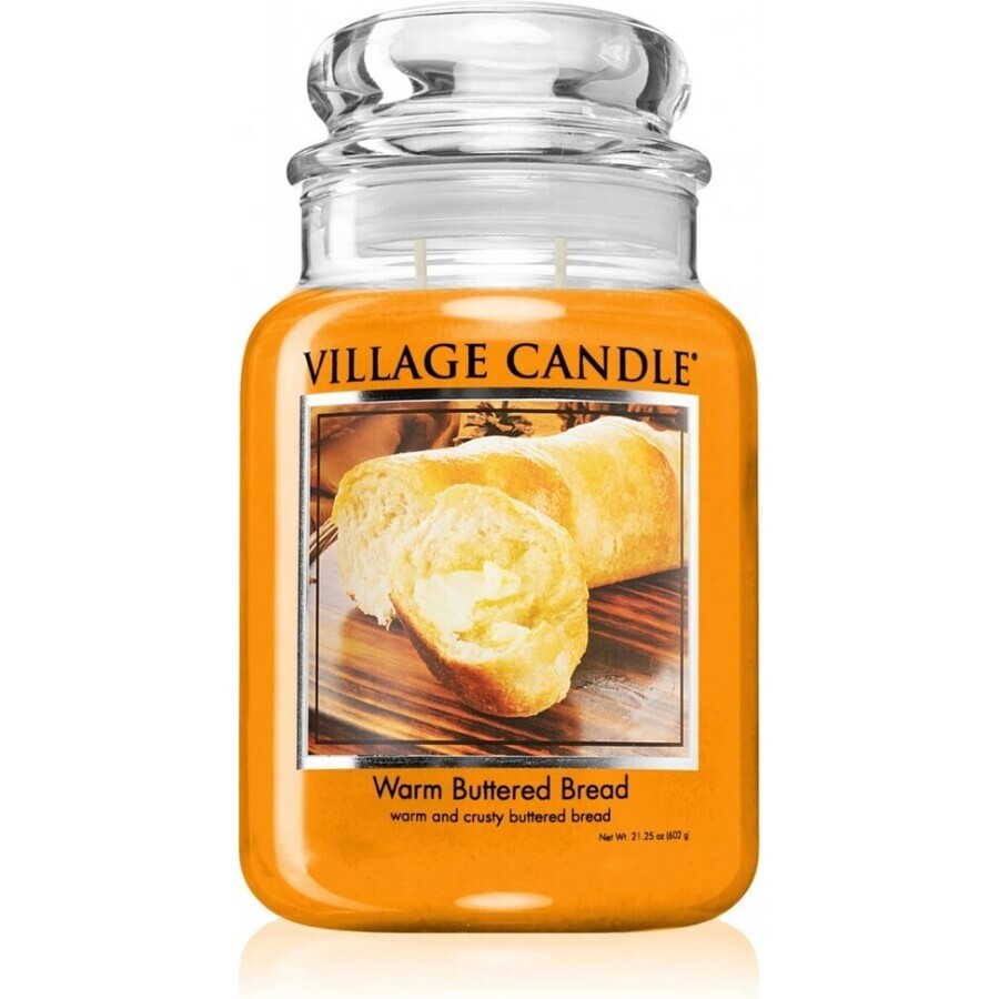 Village Candle Scented Candle in glass - Warm Buttered Bread, large 1×1 pc