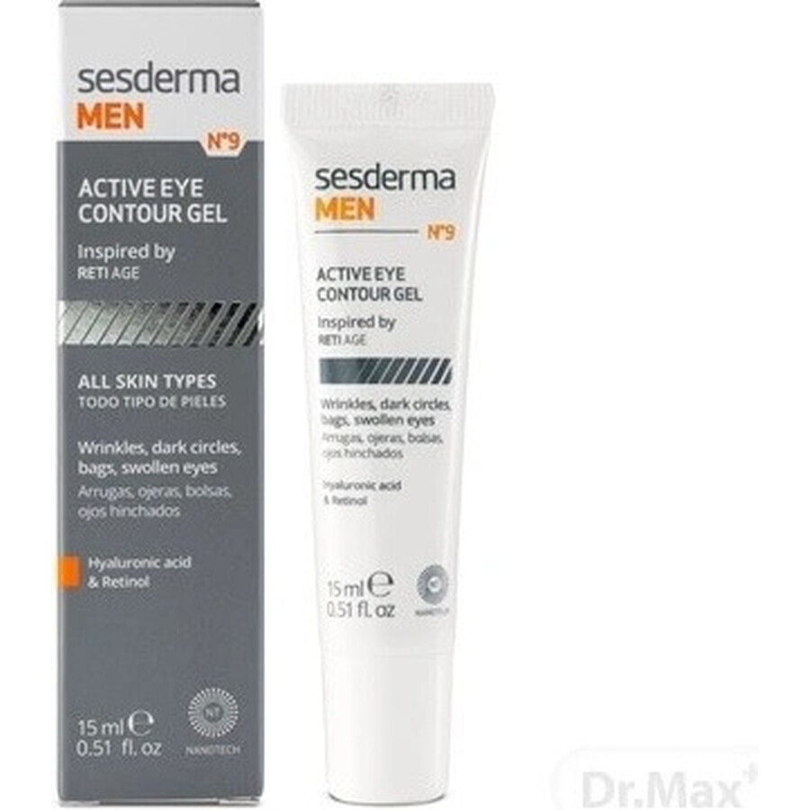 Sesderma MEN ACTIVE Eye Gel 1×15 ml, gel de ochi pentru bărbați