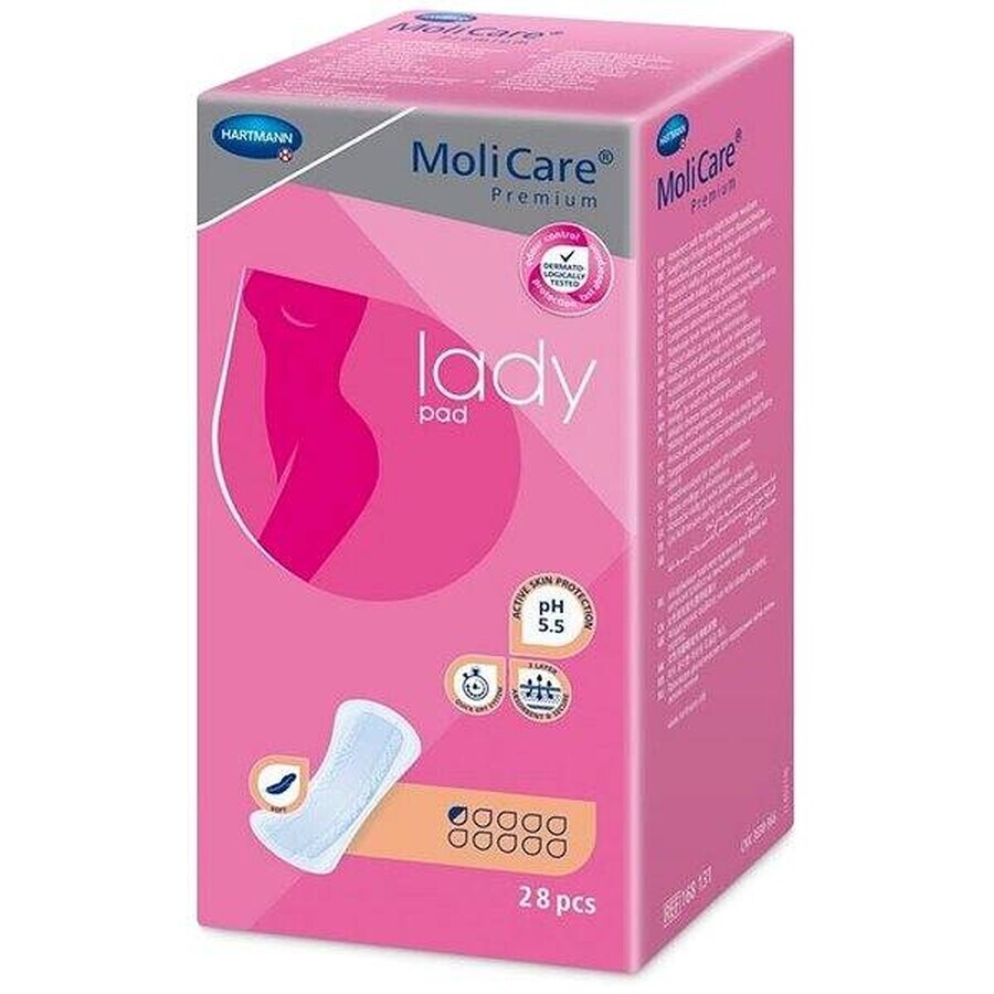 MoliCare Donna Premium 0,5 gocce 1×28 pezzi, assorbenti per incontinenza