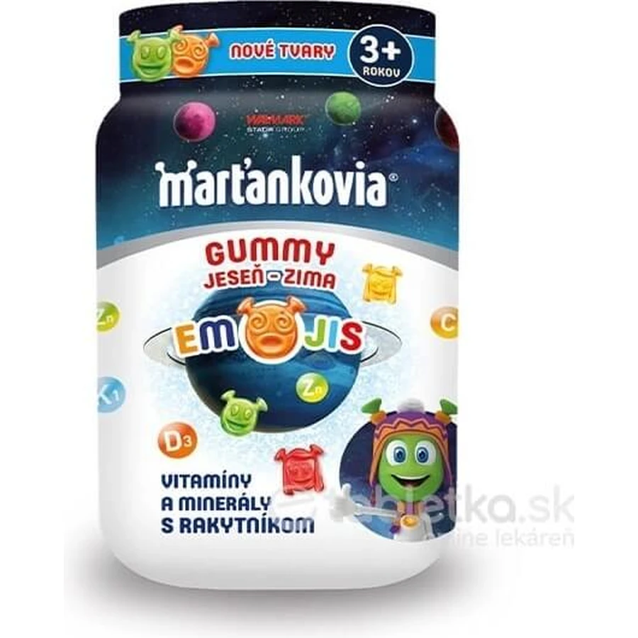 Martian GUMMY AUTUMN - WINTER EMOJIS 50 buc 1×50 buc, supliment nutritiv