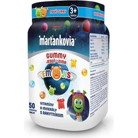 Martian GUMMY AUTUMN - WINTER EMOJIS 50 buc 1×50 buc, supliment nutritiv