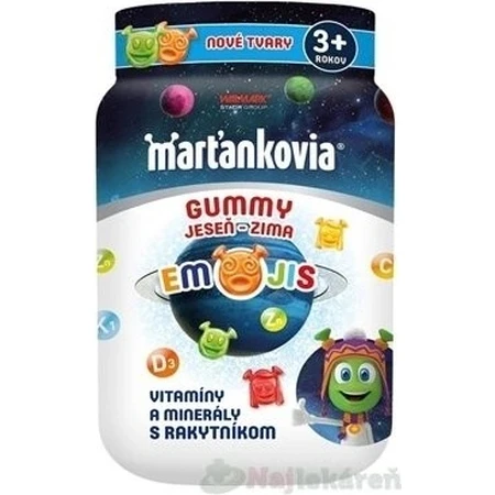 Martian GUMMY AUTUMN - WINTER EMOJIS 50 buc 1×50 buc, supliment nutritiv