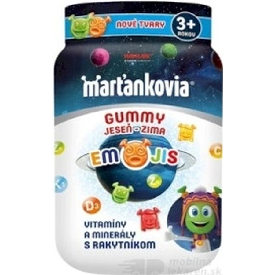 Martian GUMMY AUTUMN - WINTER EMOJIS 50 buc 1×50 buc, supliment nutritiv
