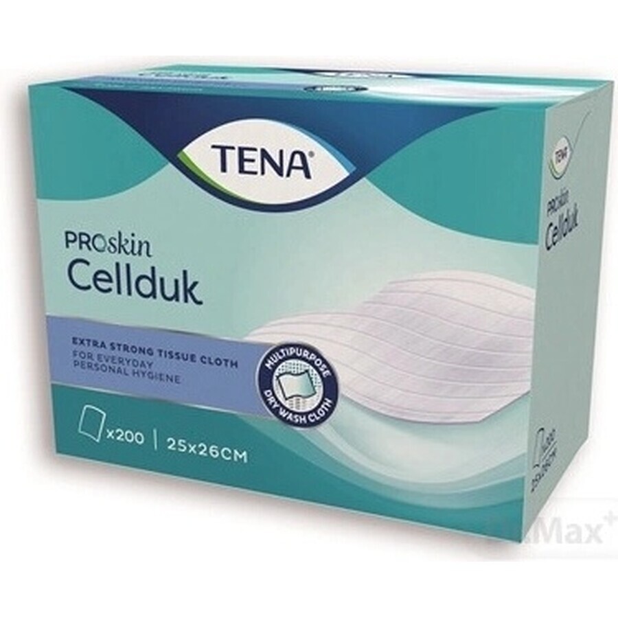 TENA Cellduk Șervețele pentru persoane incontinente 1×200 buc, șervețele 25×26 cm