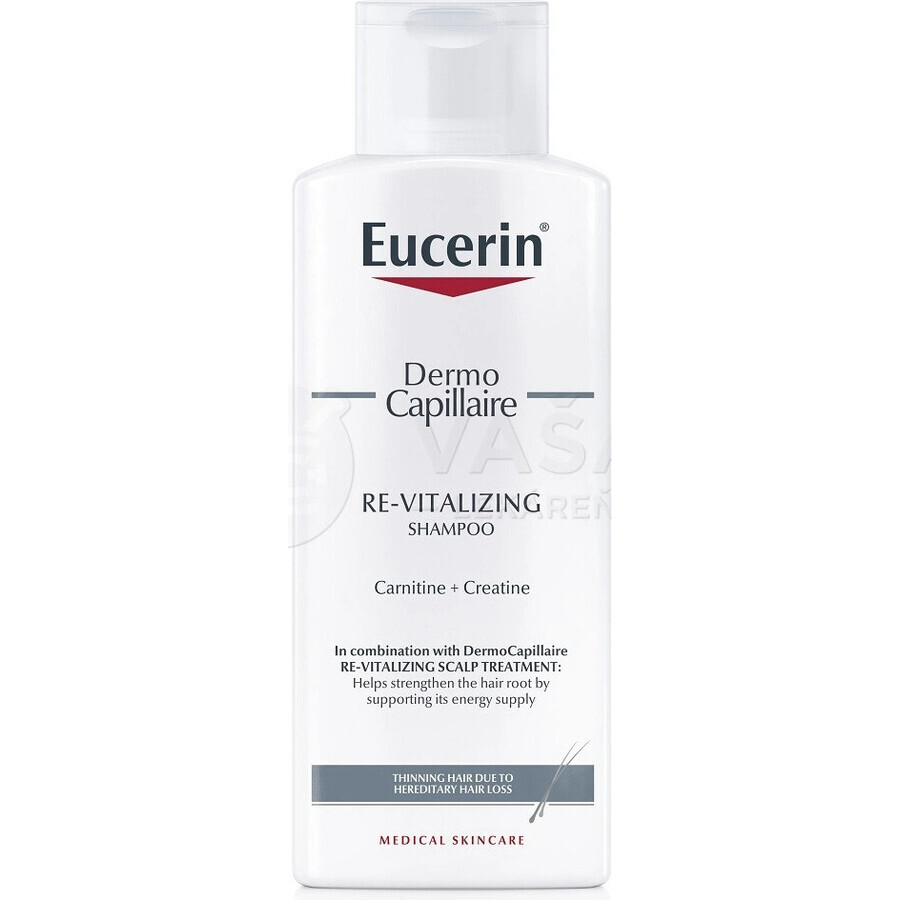 Eucerin DermoCapillaire shampoo tegen haaruitval 1×250 ml (revitaliserend)