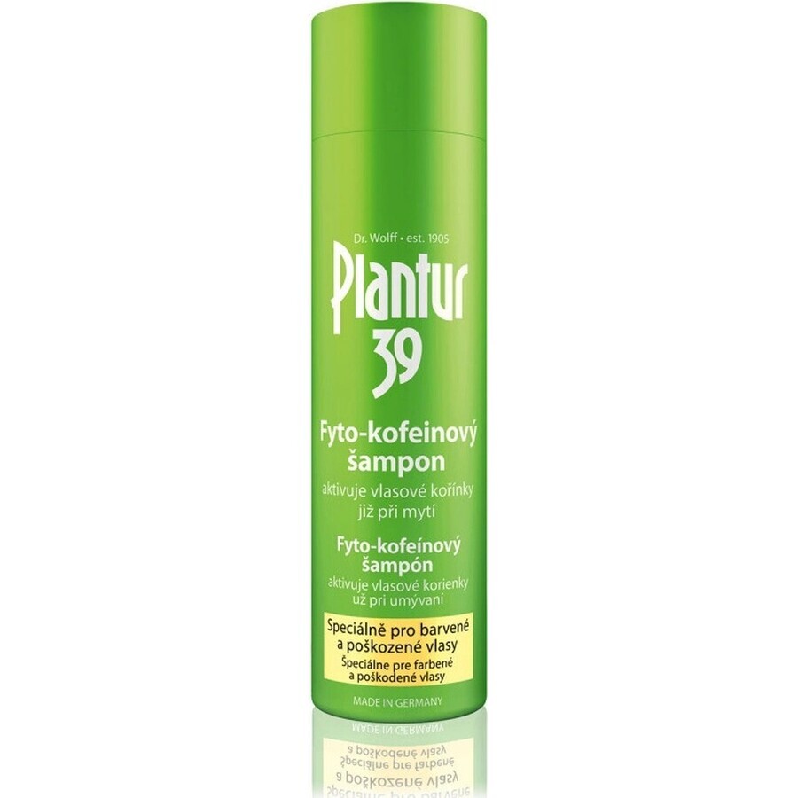 Plantur 39 Șampon cu fito-cafeină pentru păr vopsit 1×250 ml, șampon cu cafeină