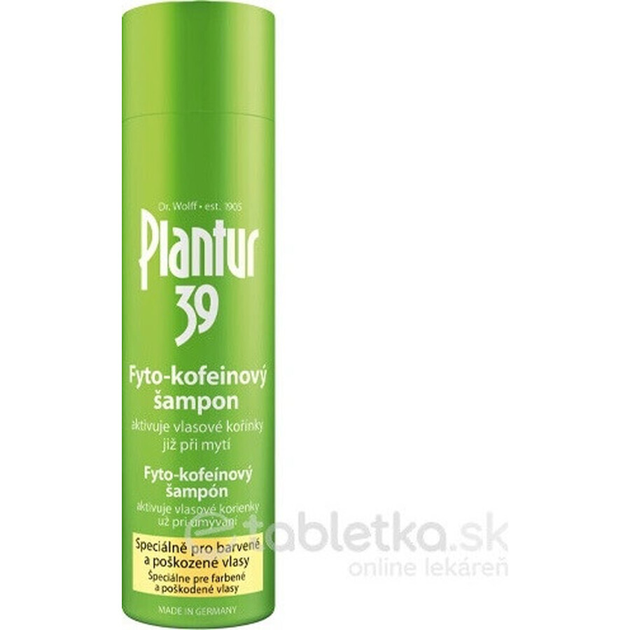 Plantur 39 Șampon cu fito-cafeină pentru păr vopsit 1×250 ml, șampon cu cafeină