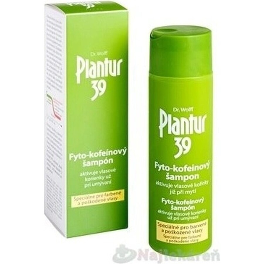 Plantur 39 Șampon cu fito-cafeină pentru păr vopsit 1×250 ml, șampon cu cafeină