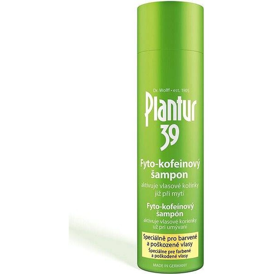 Plantur 39 Șampon cu fito-cafeină pentru păr vopsit 1×250 ml, șampon cu cafeină