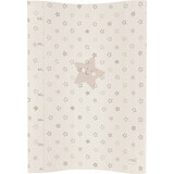 CEBA Change mat 2 square soft COSY (50x70) Beige stars 1×1 pc