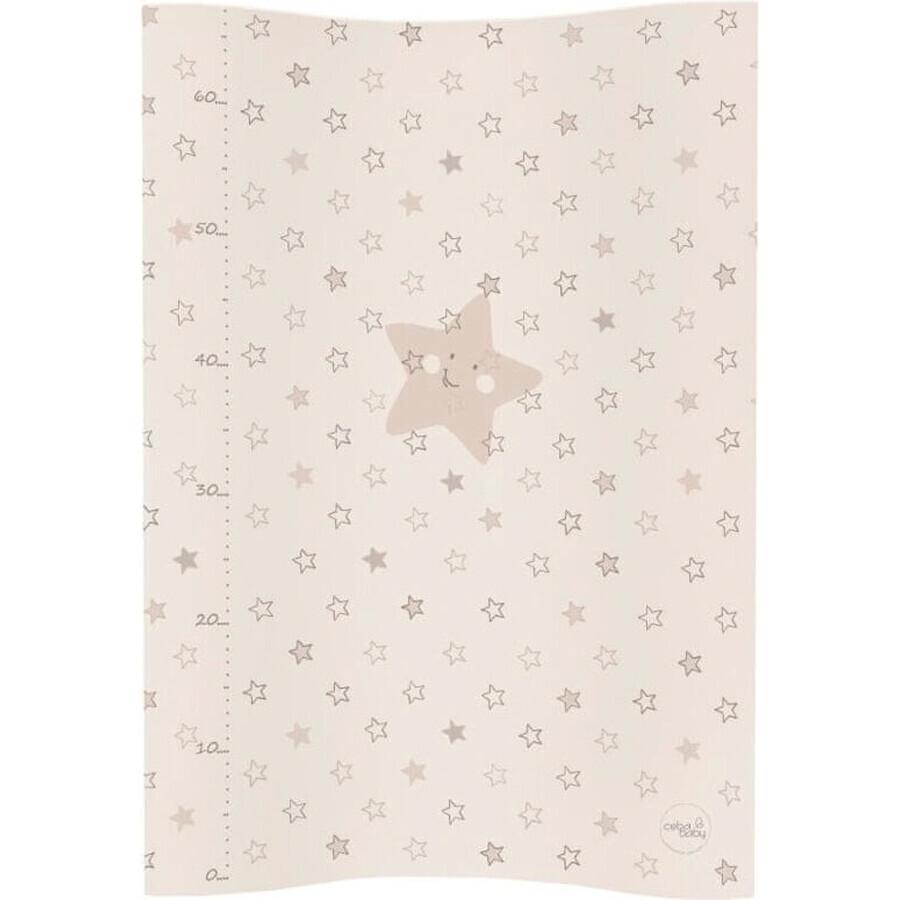 CEBA Tappeto di ricambio 2 piazze morbido COSY (50x70) Stelle beige 1×1 pz.