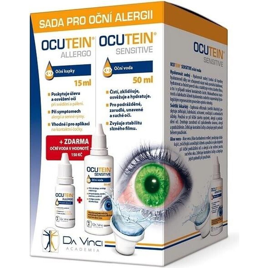 OCUTEIN ALLERGO Augentropfen 15 ml + Augenspülung 50 ml FREE 1×15 + 50 ml Augenallergie-Set