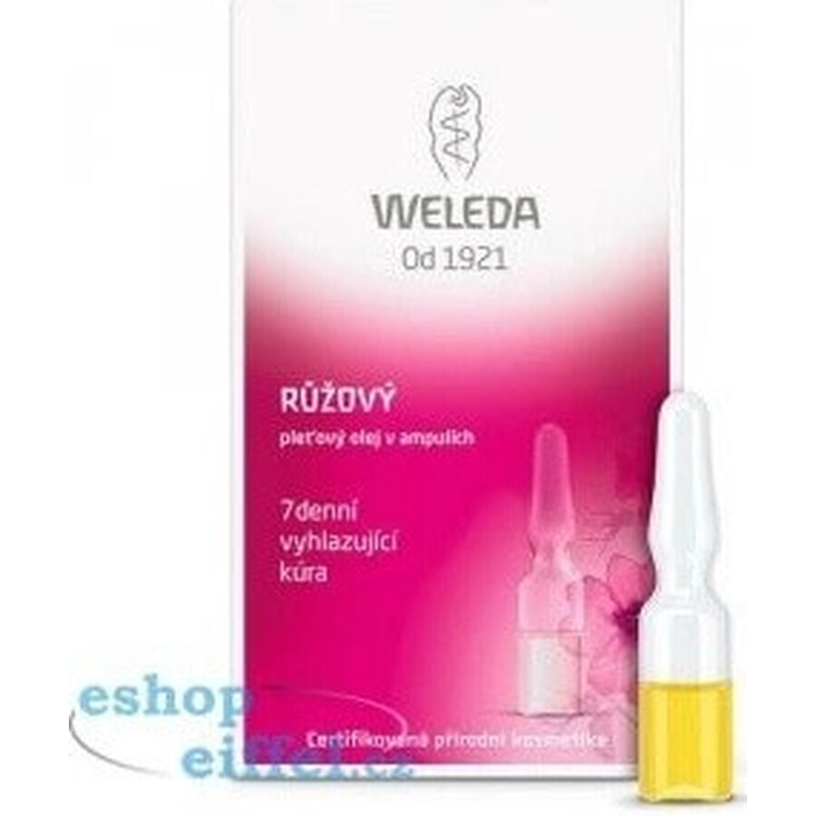 WELEDA ROSE Gesichtsöl in Fläschchen 7×0,8 ml, Gesichtsöl in Fläschchen