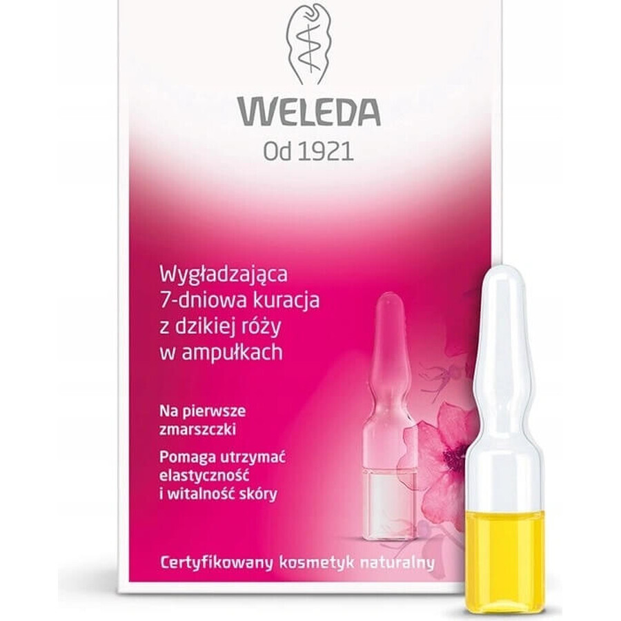 WELEDA ROSE Gesichtsöl in Fläschchen 7×0,8 ml, Gesichtsöl in Fläschchen