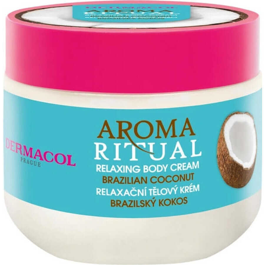 Dermacol Aroma ritual cremă de corp nucă de cocos braziliană 1×300 ml, cremă de corp