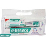 Elmex Sensitive set in travel bag 1×1 set, toothpaste 75 ml + toothpaste 20 ml + toothbrush