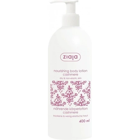 Ziaja - loțiune de corp hrănitoare cu proteine de cașmir 1×400 ml, loțiune de corp