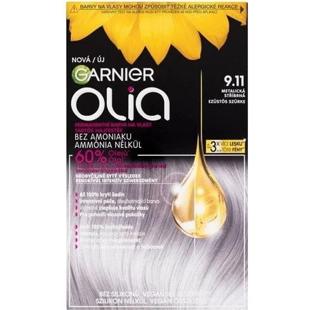 Garnier Olia permanente Haarfarbe 9.11 Silbermetallic 