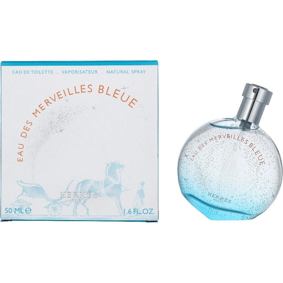 Hermes Eau Des Merveilles Bleue Eau Des Merveilles Edt 50ml 1×50 ml, Eau de Toilette