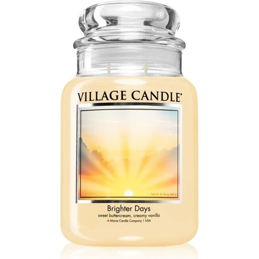 Village Candle Duftkerze im Glas - Brighter Days - Brighter Days, groß 1×1 St.