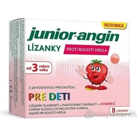 Junior-angin lolly's voor kinderen 1×8 stuks, lolly's voor kinderen
