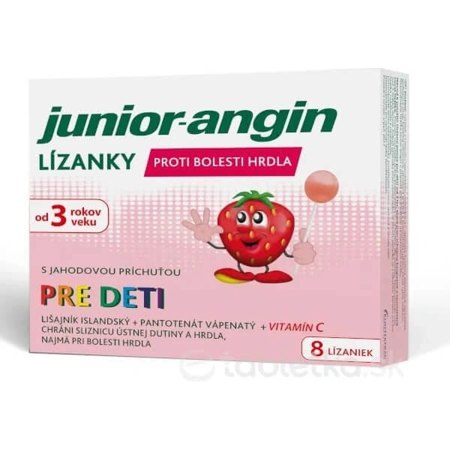 Junior-angin lolly's voor kinderen 1×8 stuks, lolly's voor kinderen