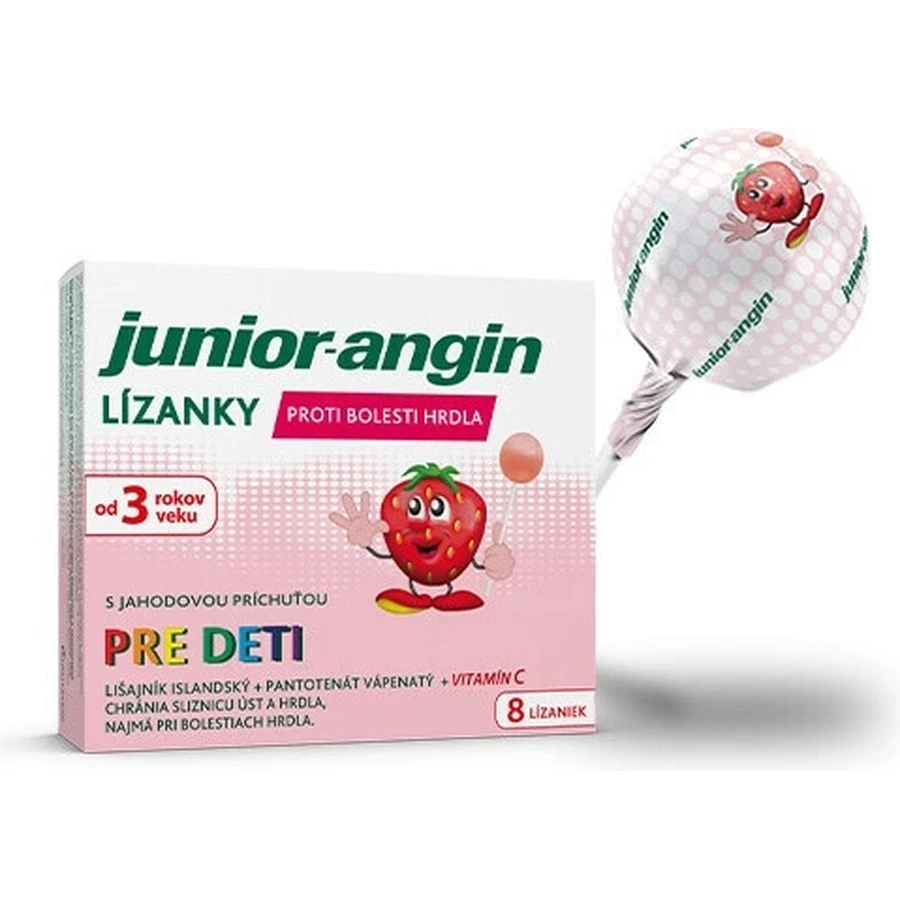 Junior-angin lolly's voor kinderen 1×8 stuks, lolly's voor kinderen