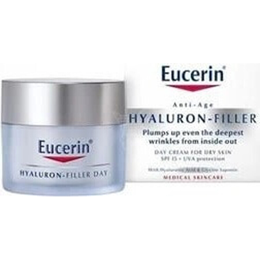 Eucerin HYALURON-FILLER crème de jour anti-rides 1×50 ml pour peau normale à mixte