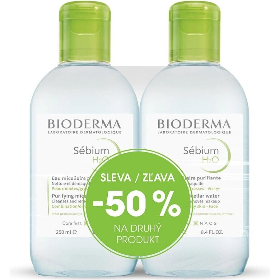 BIODERMA Sébium H2O FESTIVAL 2×250 ml